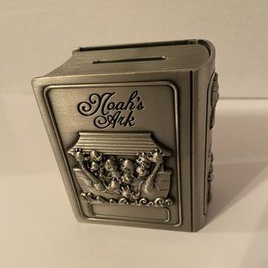 Vintage Metal Noah's Ark Metal  Moneybox Piggy Bank